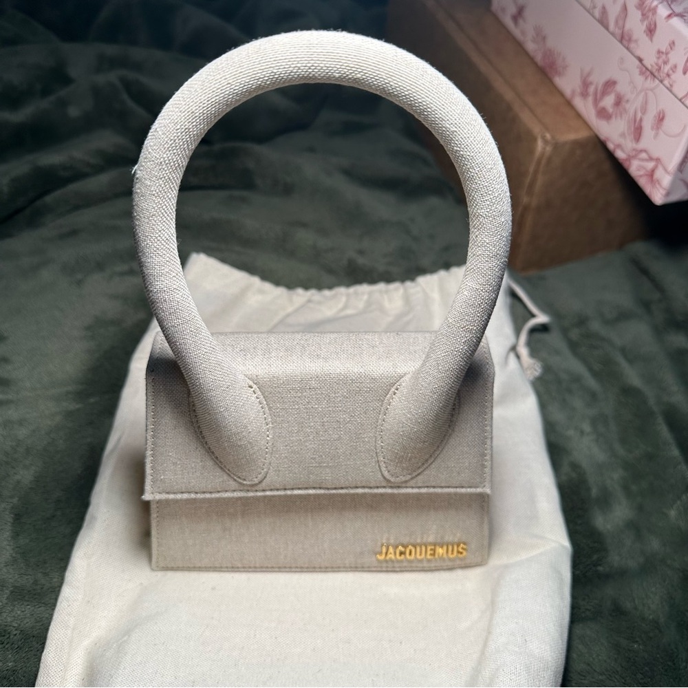 Jacquemus Le Chiquita Moyen Light Greige Authentic BNWT Cream Mini Bag